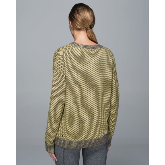 Lululemon Yogi Crew Sweater Nightfall / Aged Moss - Picture 2 of 11